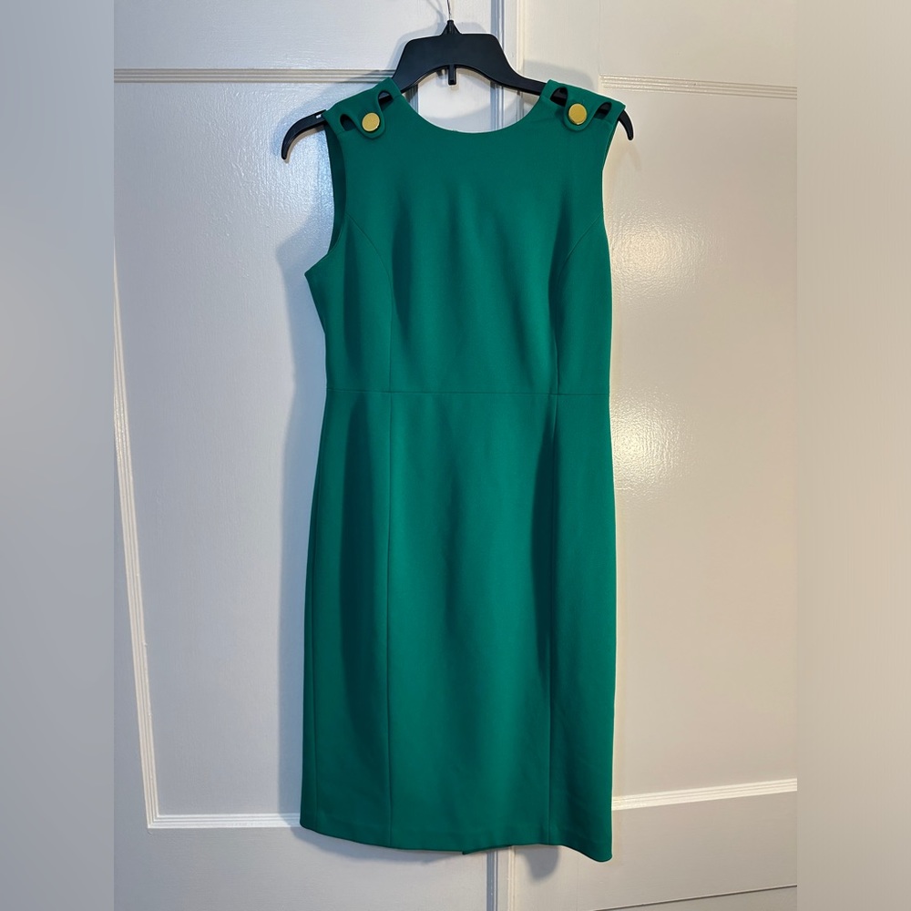 Calving Klein Gold Button Dress